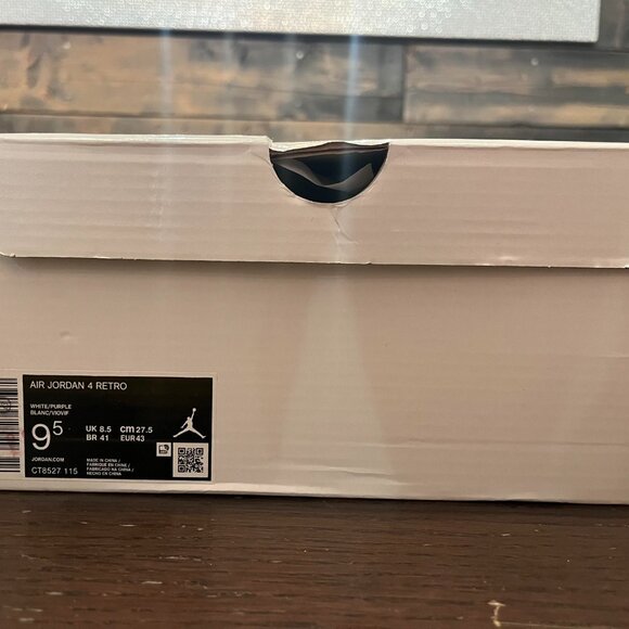 Metallic Purple Nike Air jordan 4 - Picture 4 of 5